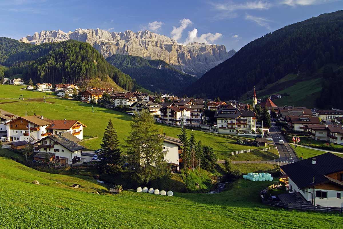 Vista su Selva di Gardena