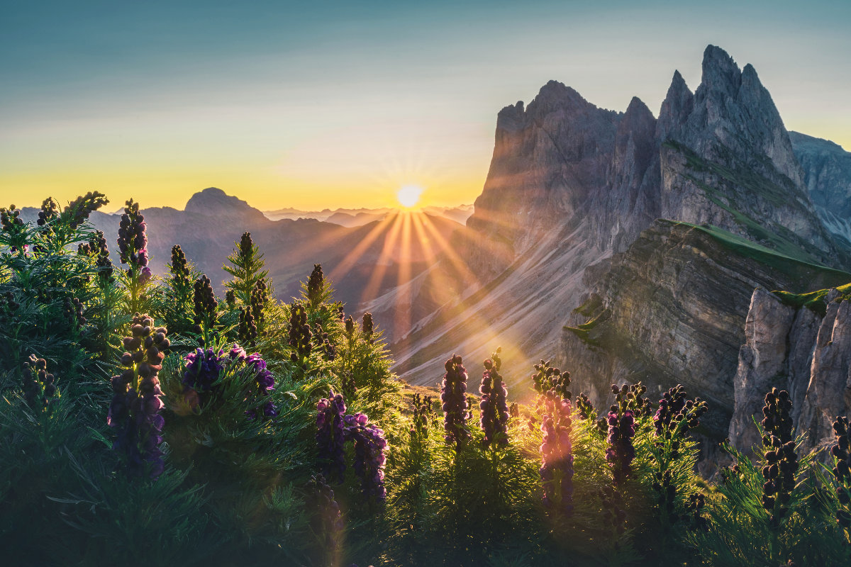 Tramonto nelle Dolomiti