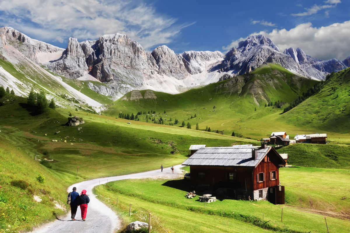 Vista su Val di Fassa